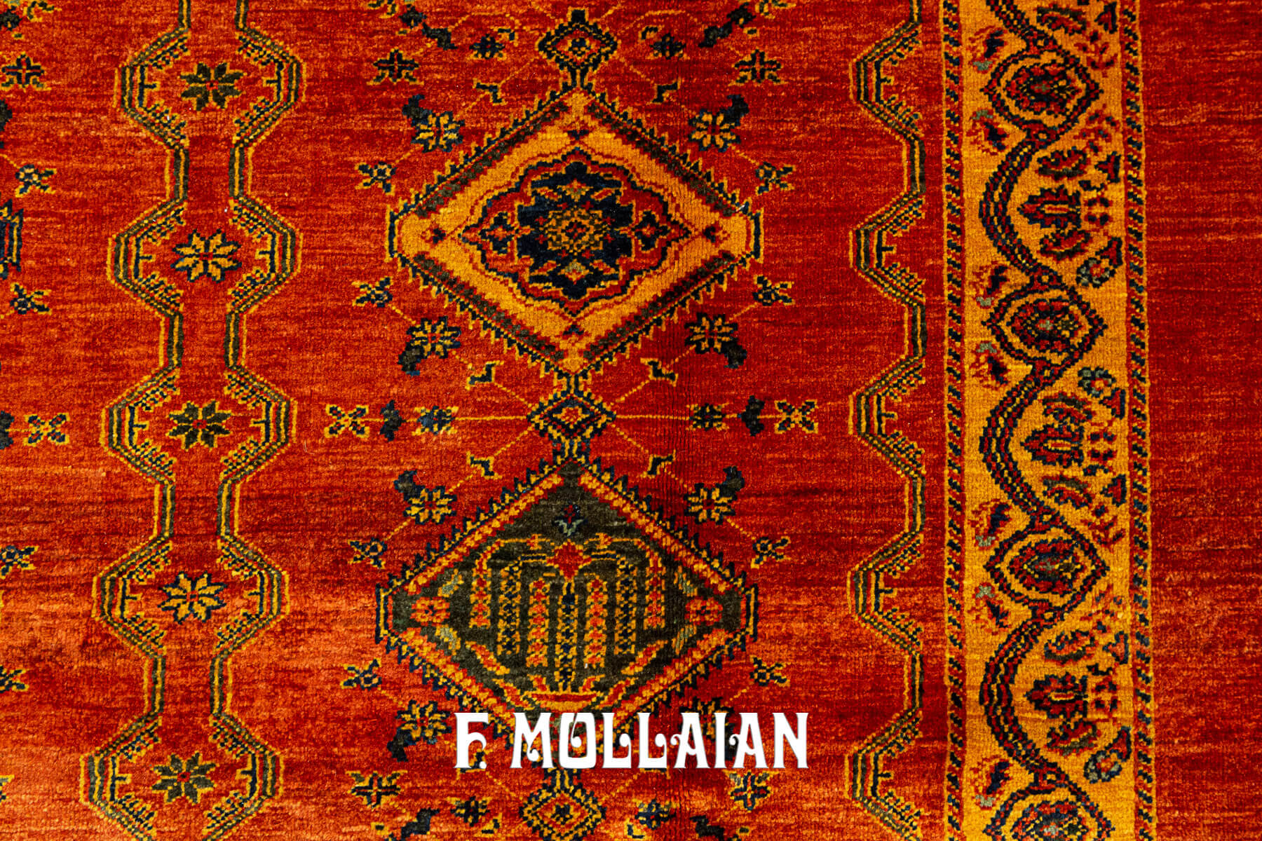 New Hand-Knotted Persian Kashkuli Sherkat Rug (195×178 cm)