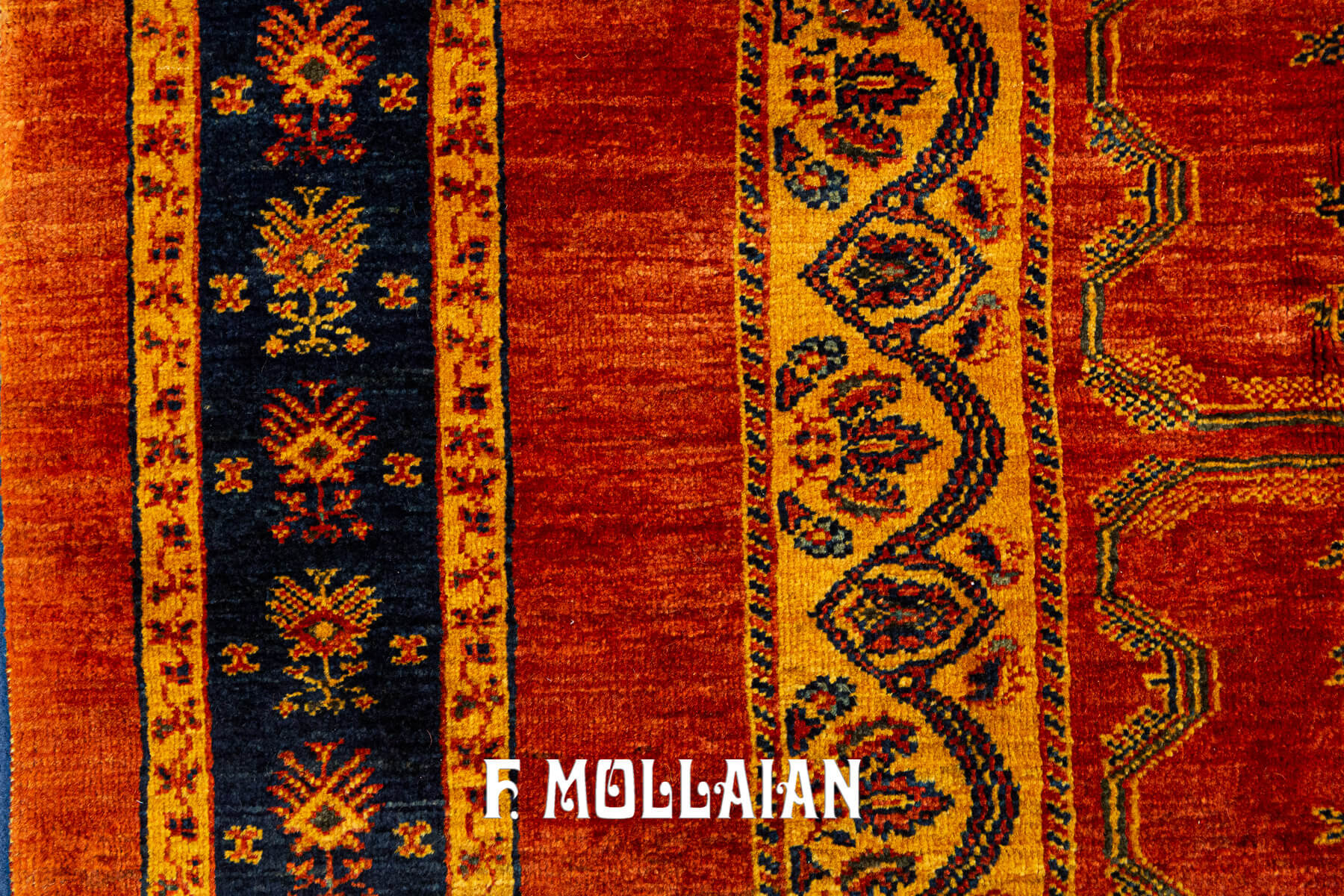 New Hand-Knotted Persian Kashkuli Sherkat Rug (195×178 cm)