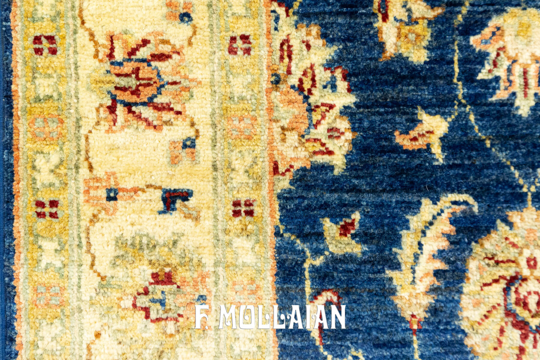 Tappeto per corridoio Yadan Royal a Fondo Blu (201×74 cm)