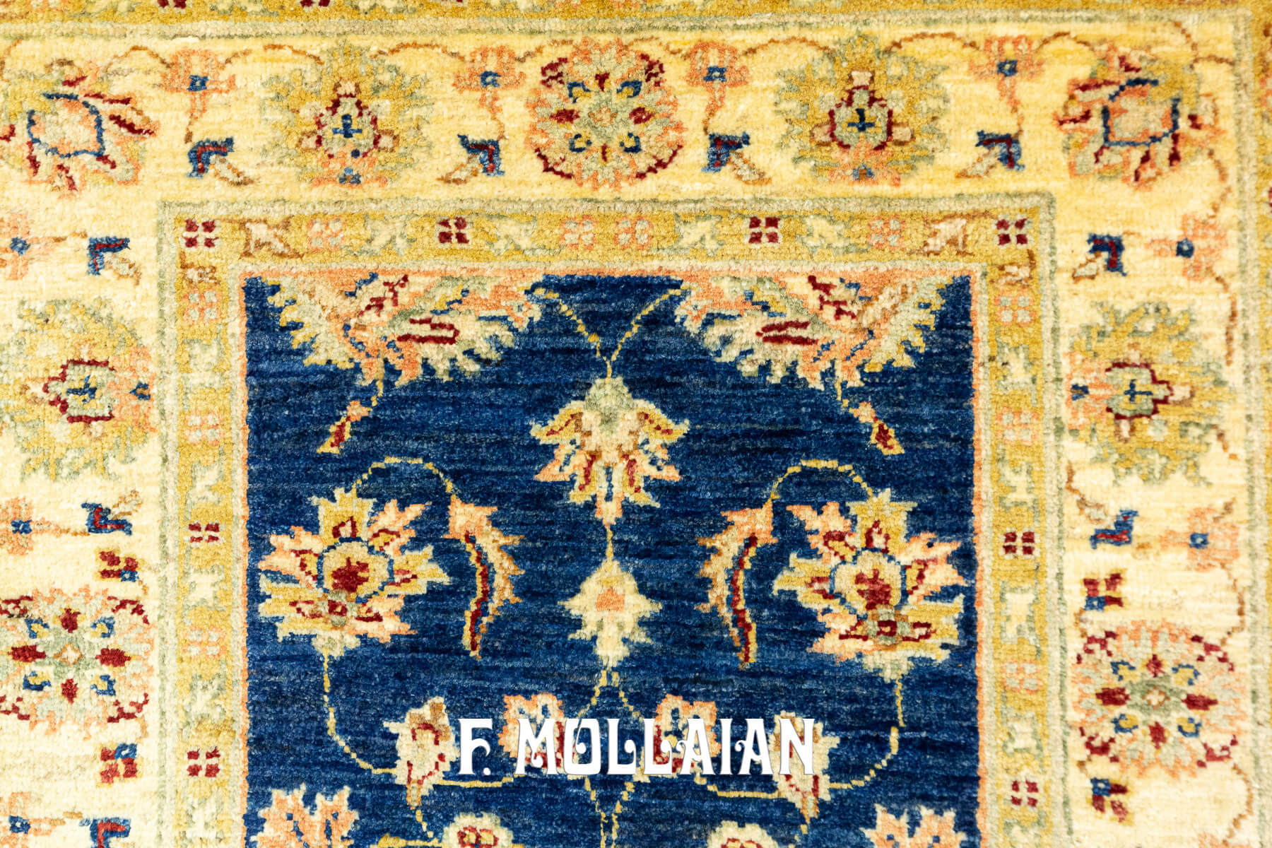 Tappeto per corridoio Yadan Royal a Fondo Blu (201×74 cm)