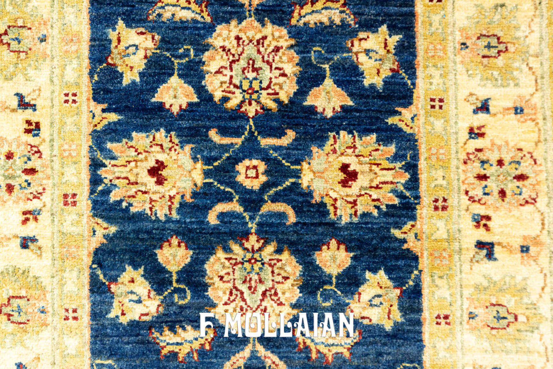 Tappeto per corridoio Yadan Royal a Fondo Blu (201×74 cm)