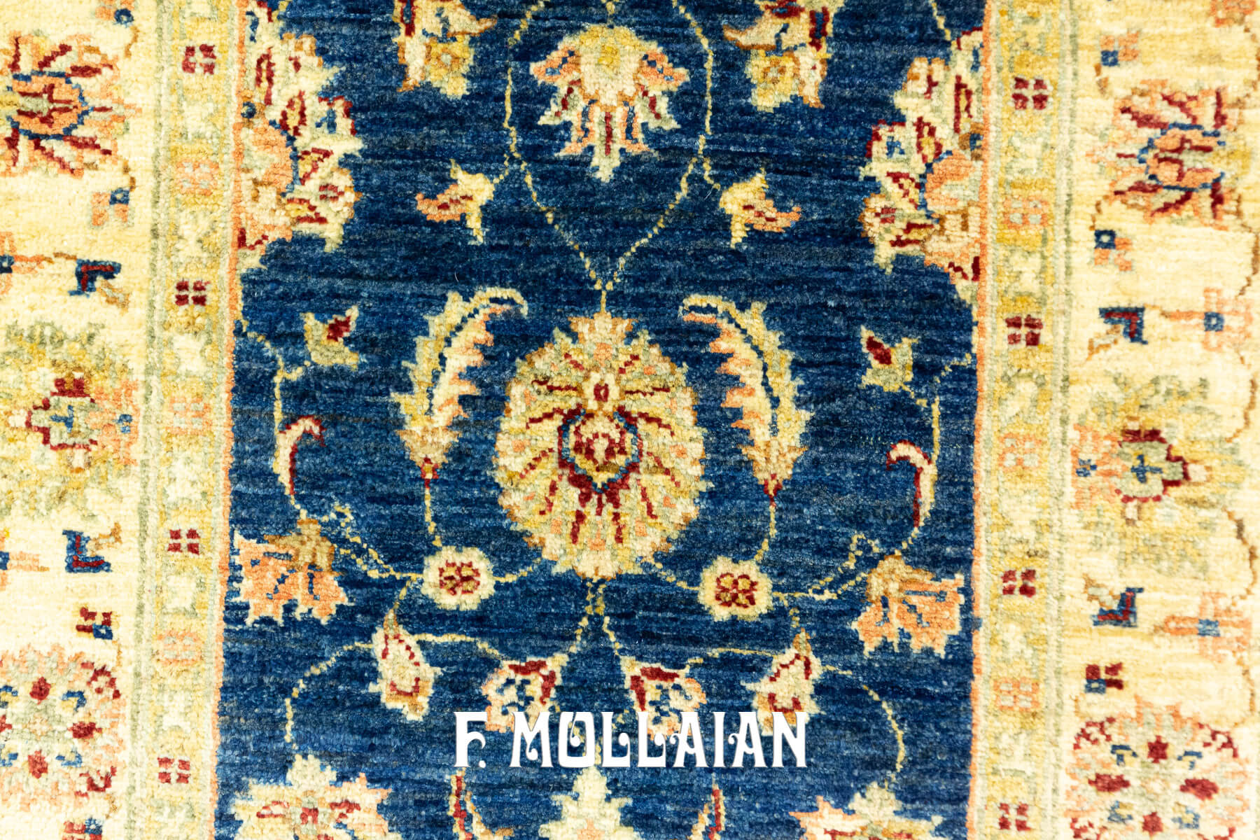 Tappeto per corridoio Yadan Royal a Fondo Blu (201×74 cm)