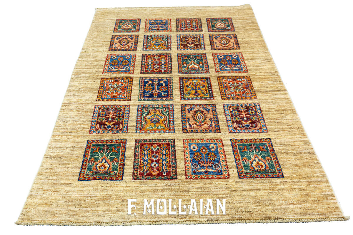 Tappeto Moderno Yadan Aariana con Designo Tradizionale “Kheshti” (147×104 cm)