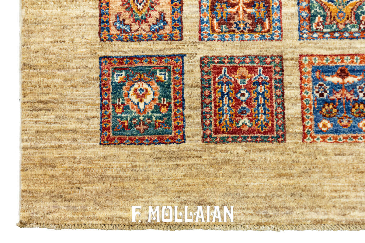 Tappeto Moderno Yadan Aariana con Designo Tradizionale “Kheshti” (147×104 cm)