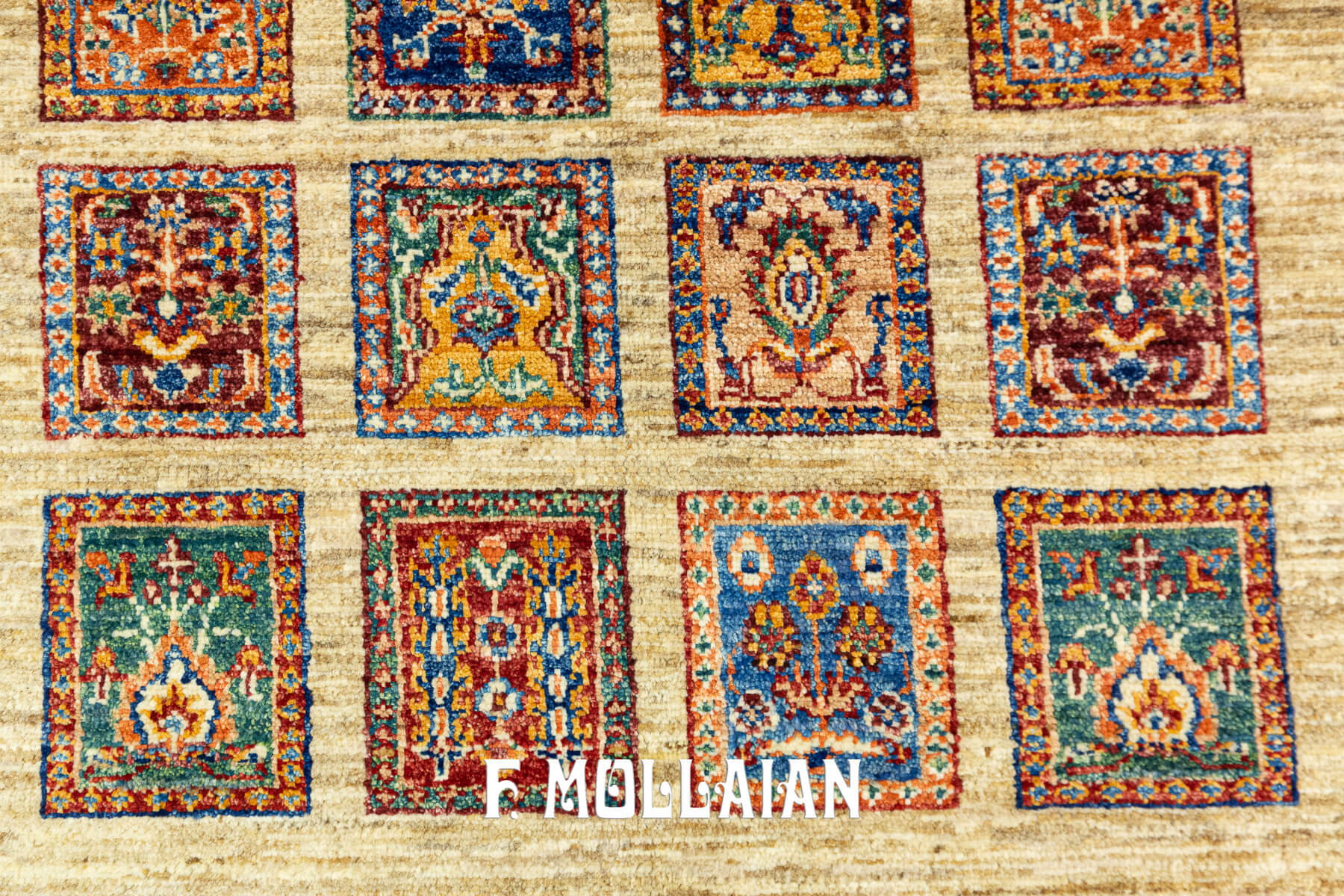 Tappeto Moderno Yadan Aariana con Designo Tradizionale “Kheshti” (147×104 cm)