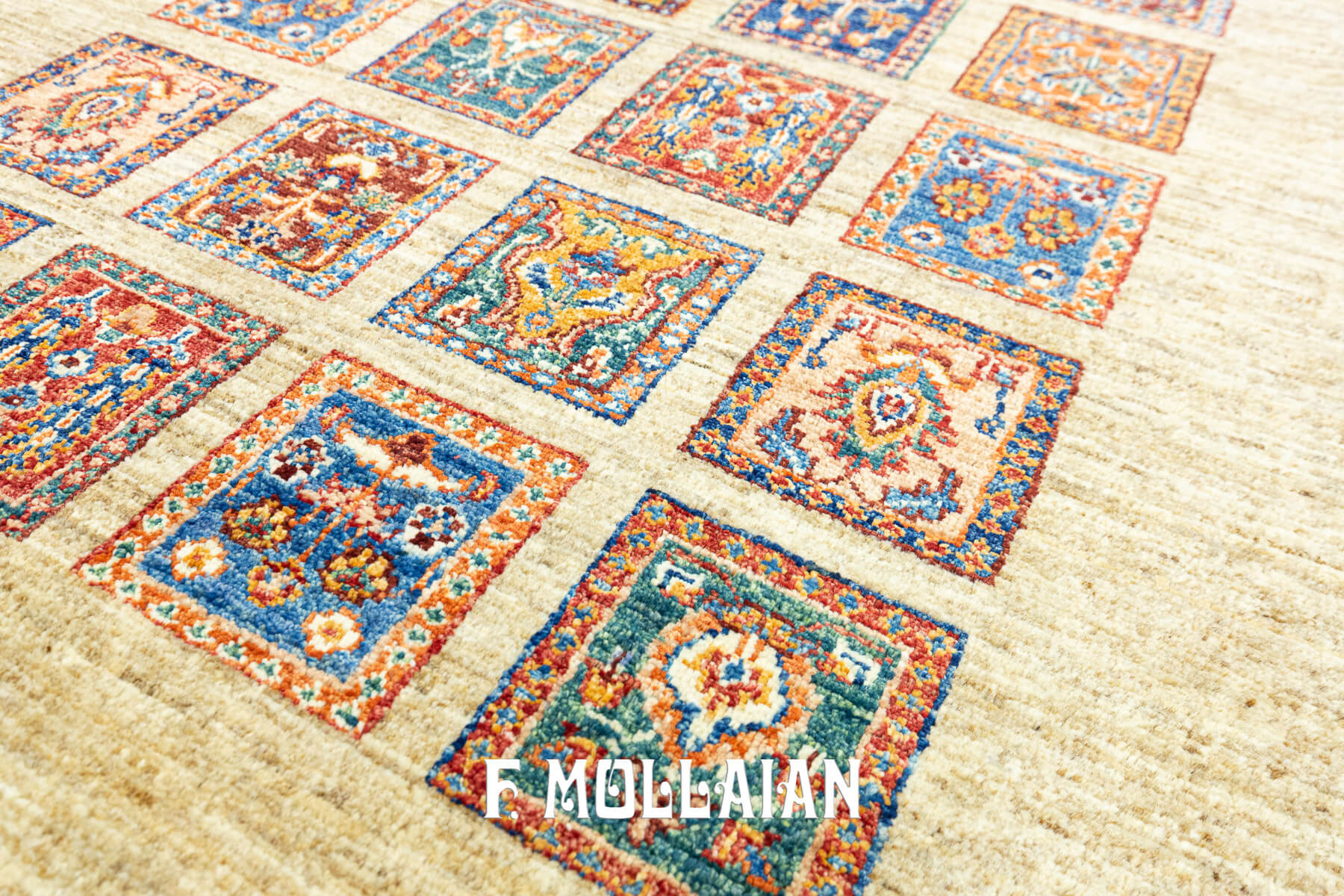 Tappeto Moderno Yadan Aariana con Designo Tradizionale “Kheshti” (147×104 cm)