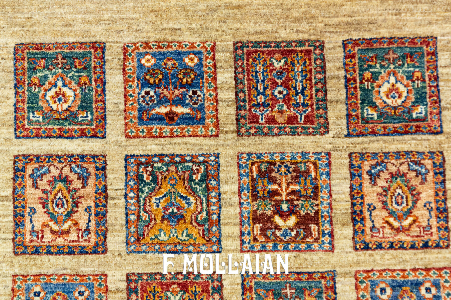 Tappeto Moderno Yadan Aariana con Designo Tradizionale “Kheshti” (147×104 cm)