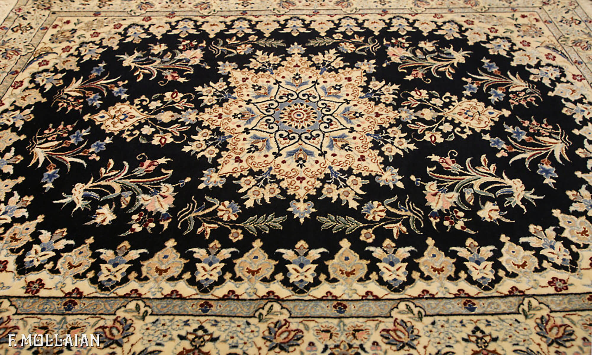 Persian Nain Extra Fine 6LA Part Silk Rug (118×93 cm)