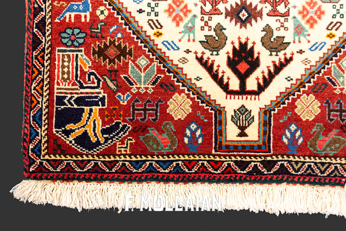 Small Classic Persian Abadeh Rug (148x68 cm)