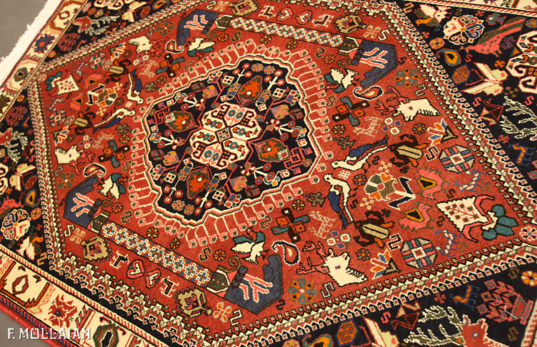 Persian Kashkuli Rug (145×101 cm)