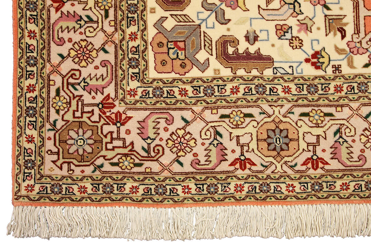 Persian Tabriz 60 Part Silk Rug (198×150 cm)