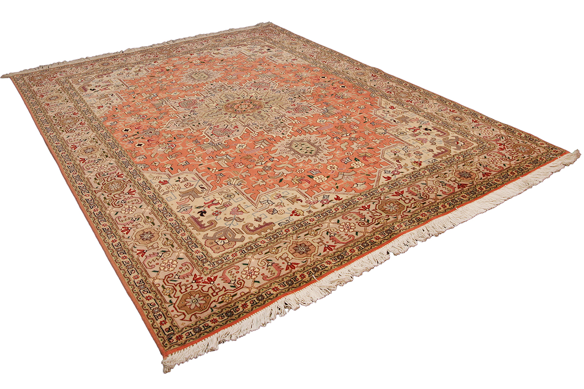 Persian Tabriz 60 Part Silk Rug (198×150 cm)