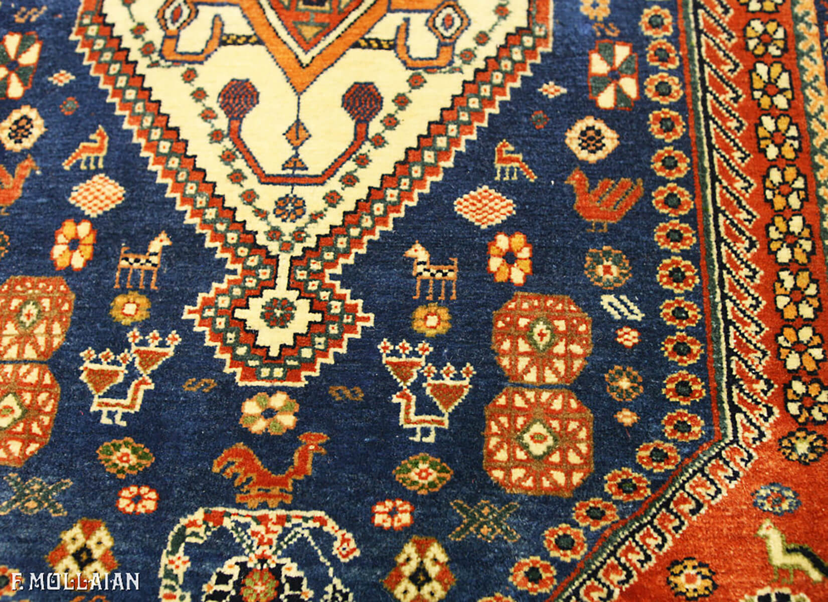Persian Kashkuli Sherkat Rug (116×83 cm)