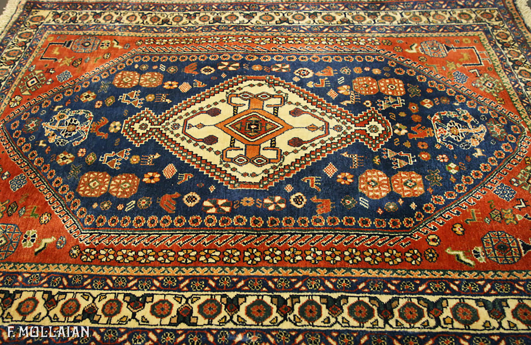 Persian Kashkuli Sherkat Rug (116×83 cm)