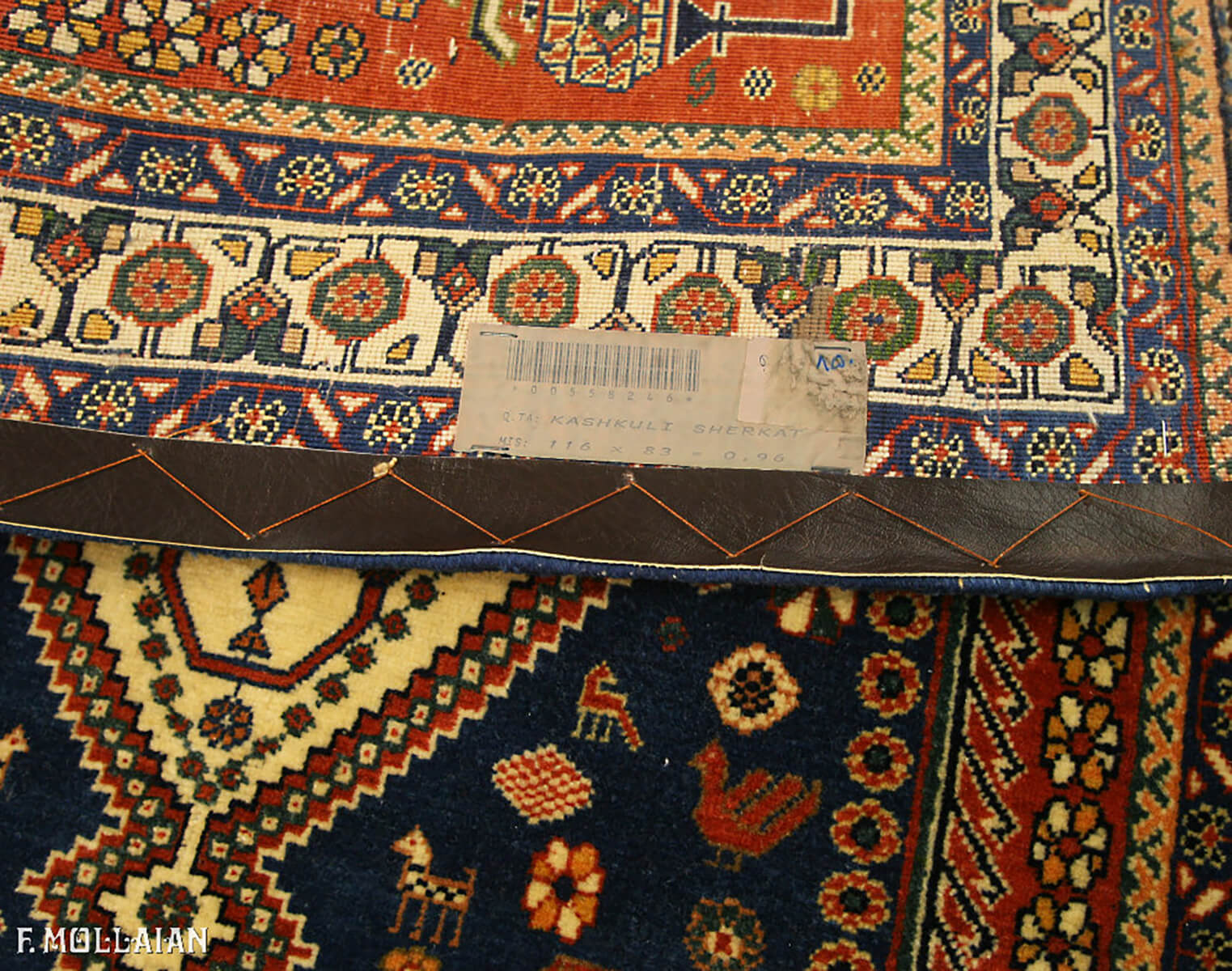 Persian Kashkuli Sherkat Rug (116×83 cm)