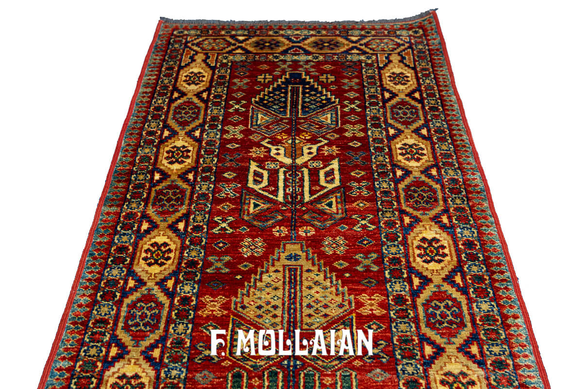 Tappeto Annodato a Mano “Uzbek Royal” (320×69 cm)