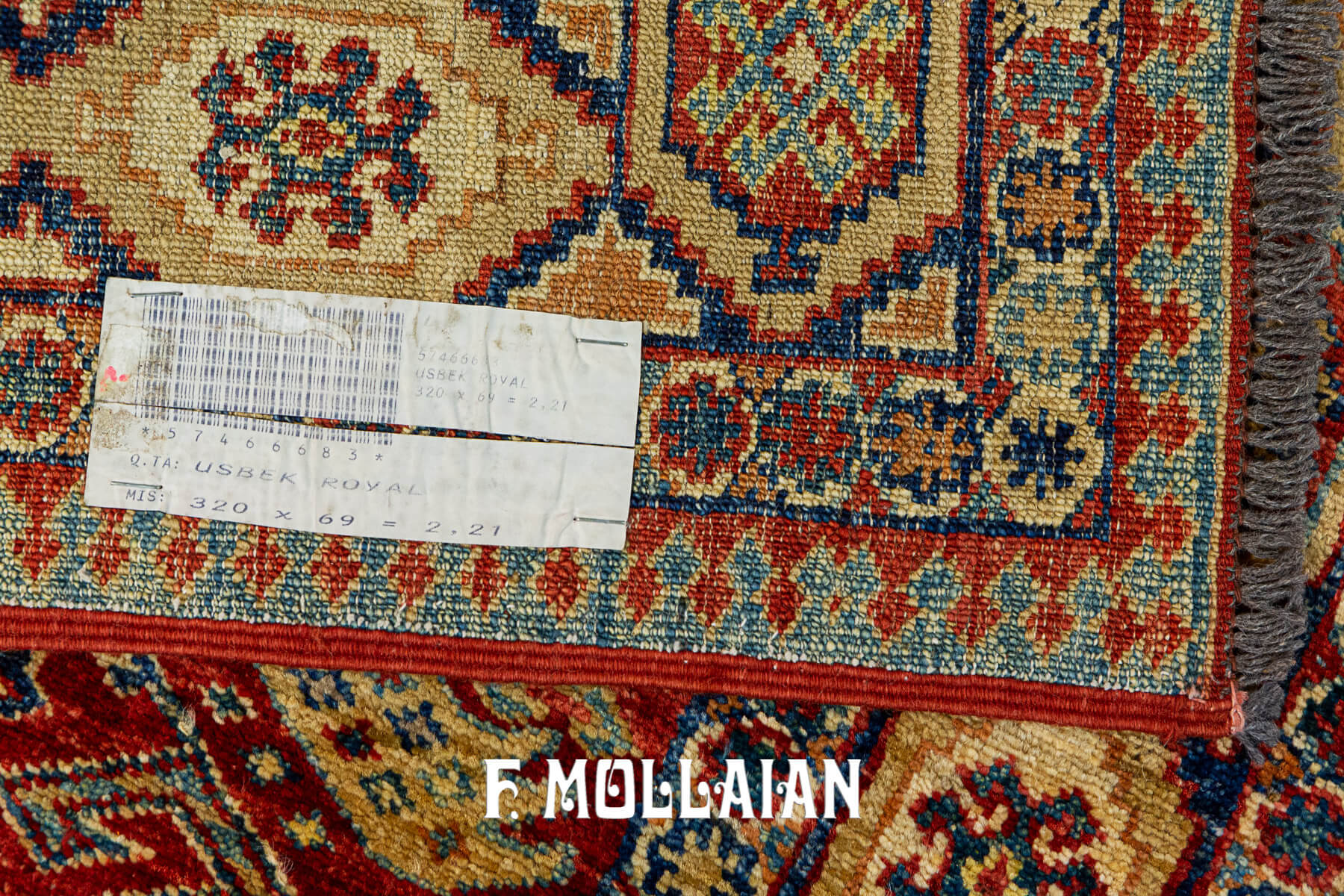 Tappeto Annodato a Mano “Uzbek Royal” (320×69 cm)