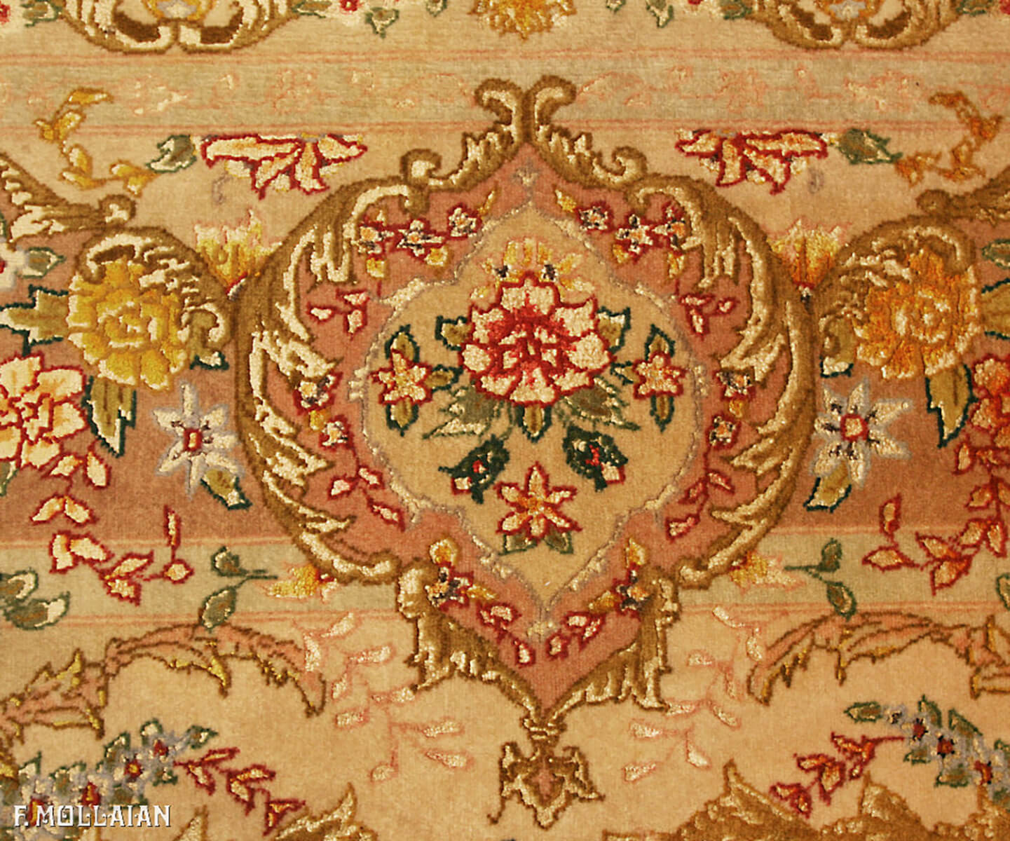 Persian Tabriz Extra Fine Part Silk Carpet (304×203 cm)