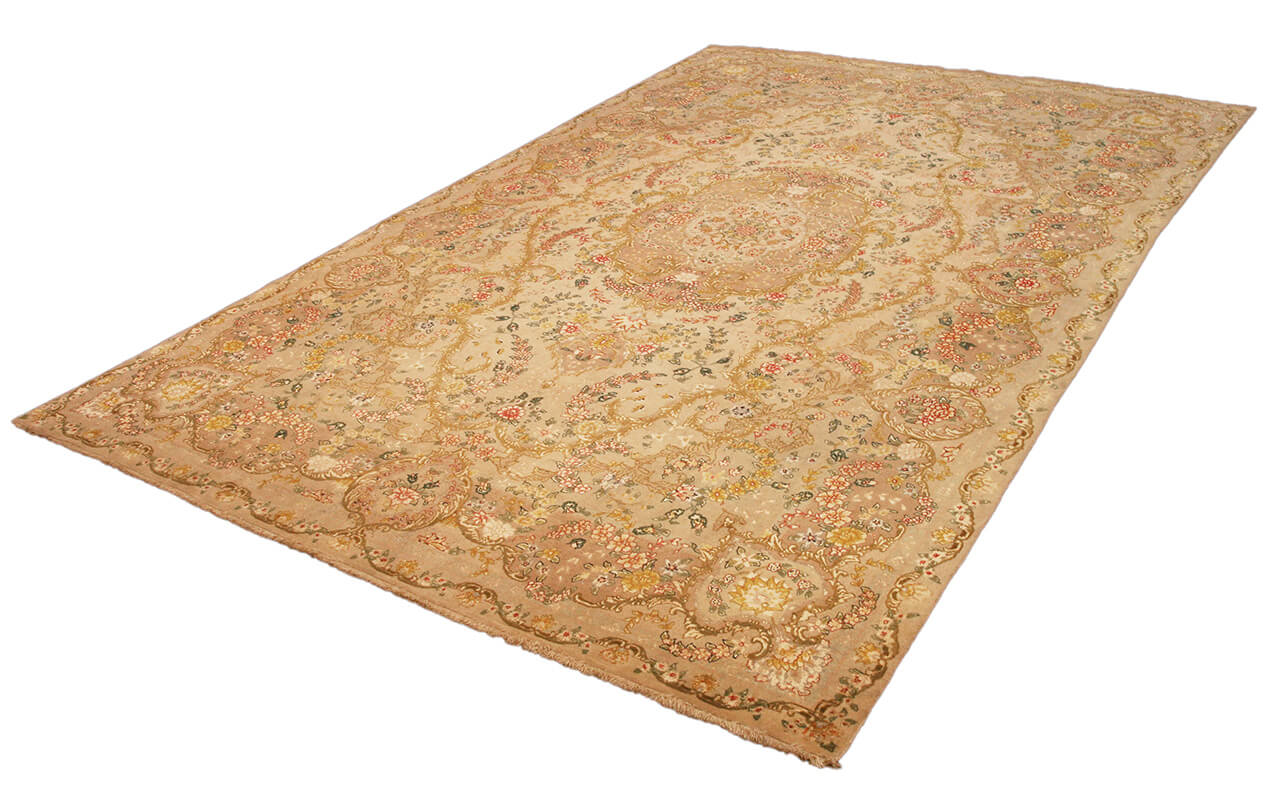 Persian Tabriz Extra Fine Part Silk Carpet (304×203 cm)
