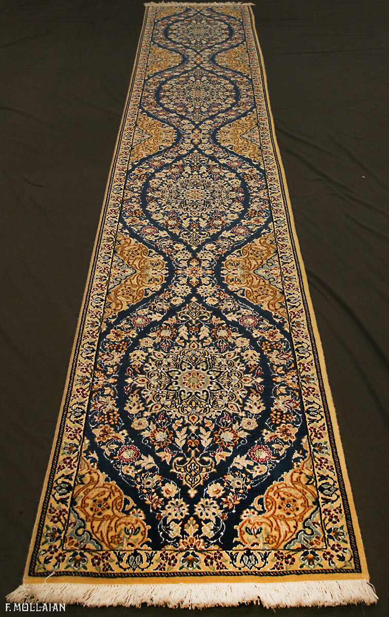 Persian Nain 6La Extra Fine Part Silk Runner (307×50 cm)