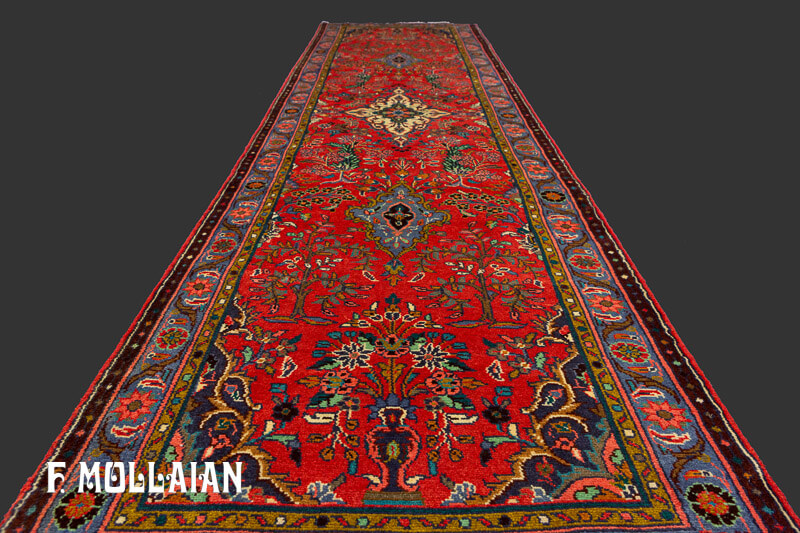 Tappeto per corridoio Annodato a Mano Lilian Persiano (320×73 cm)