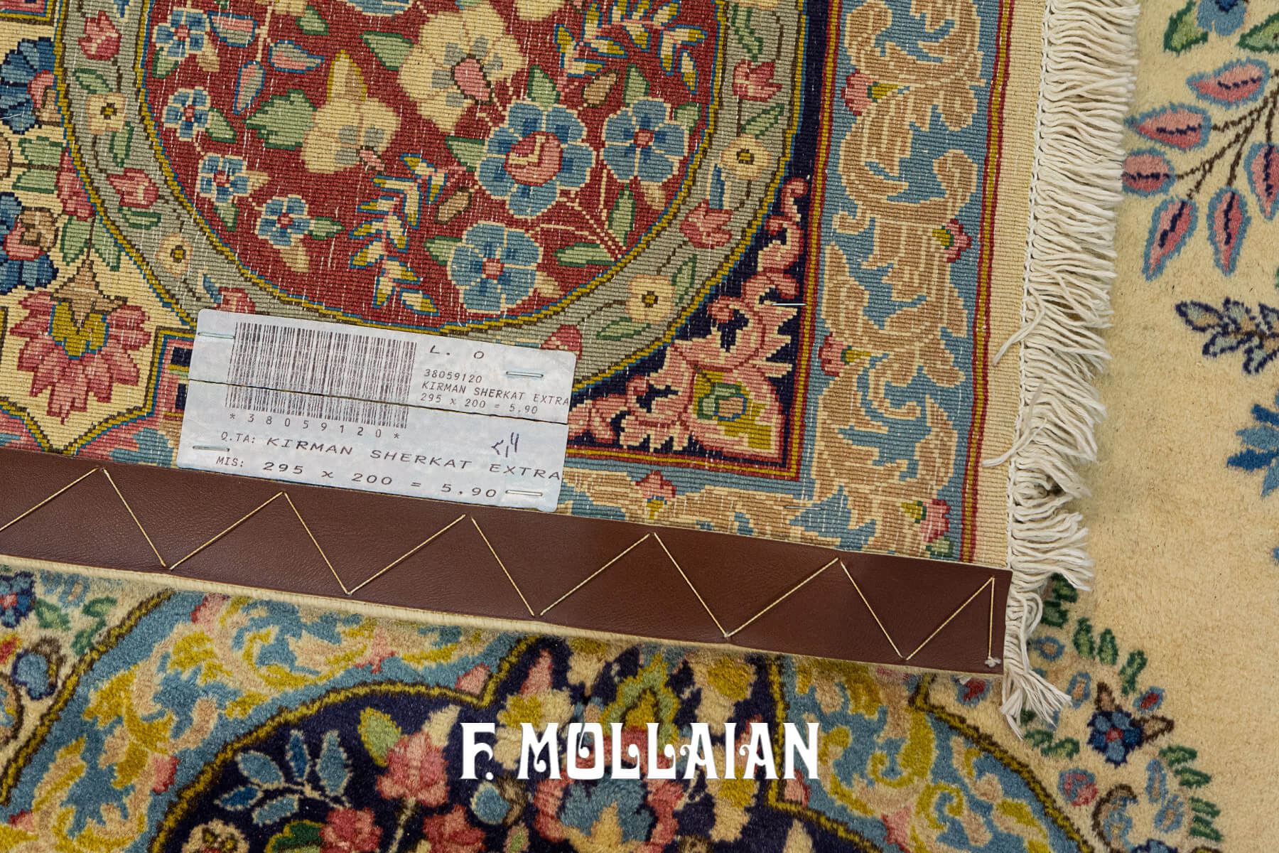 Extra fine Hand-knotted Persian Kerman Sherkat Carpet (295×200 cm)