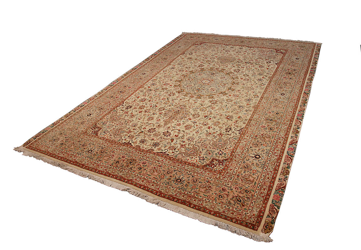 Persian Tabriz Extra Fine Part Silk Carpet (304×197 cm)