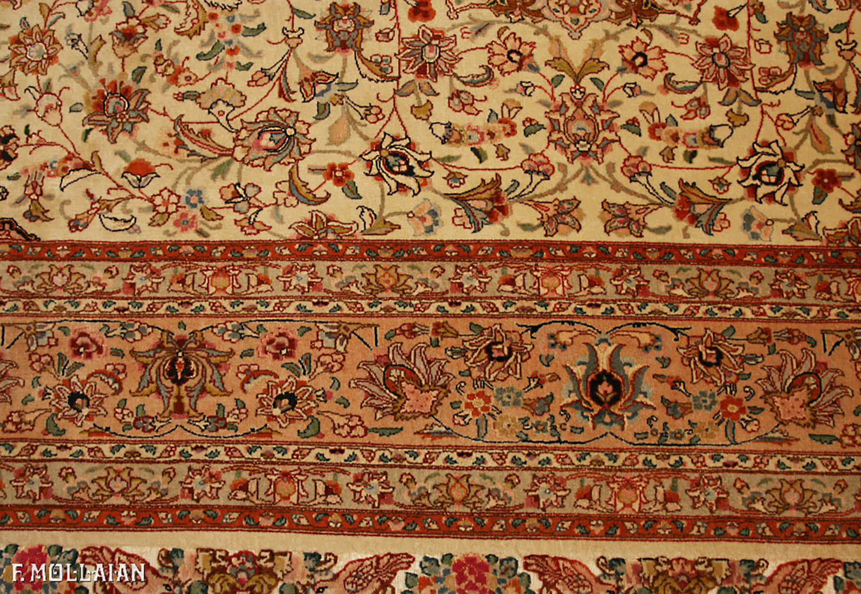 Persian Tabriz Extra Fine Part Silk Carpet (304×197 cm)