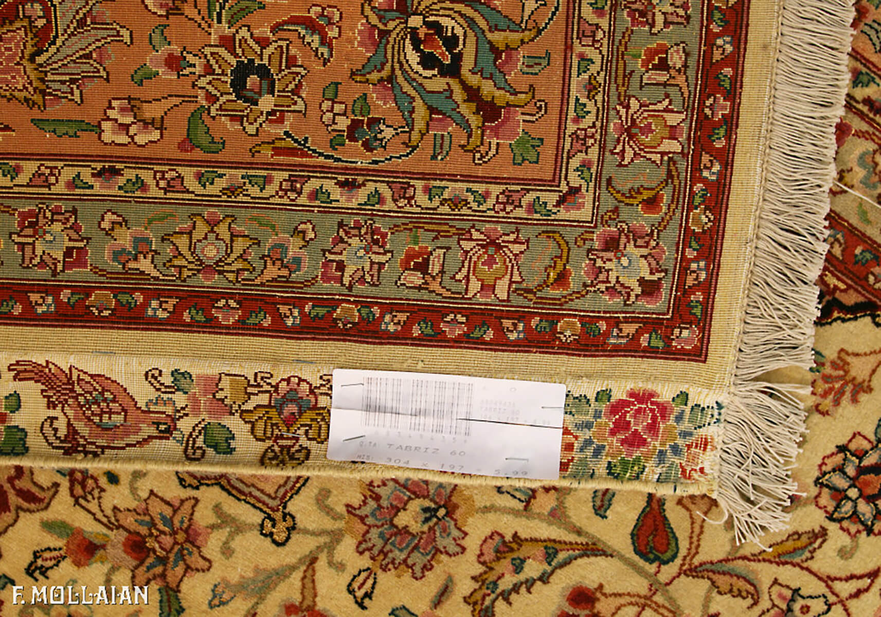 Persian Tabriz Extra Fine Part Silk Carpet (304×197 cm)