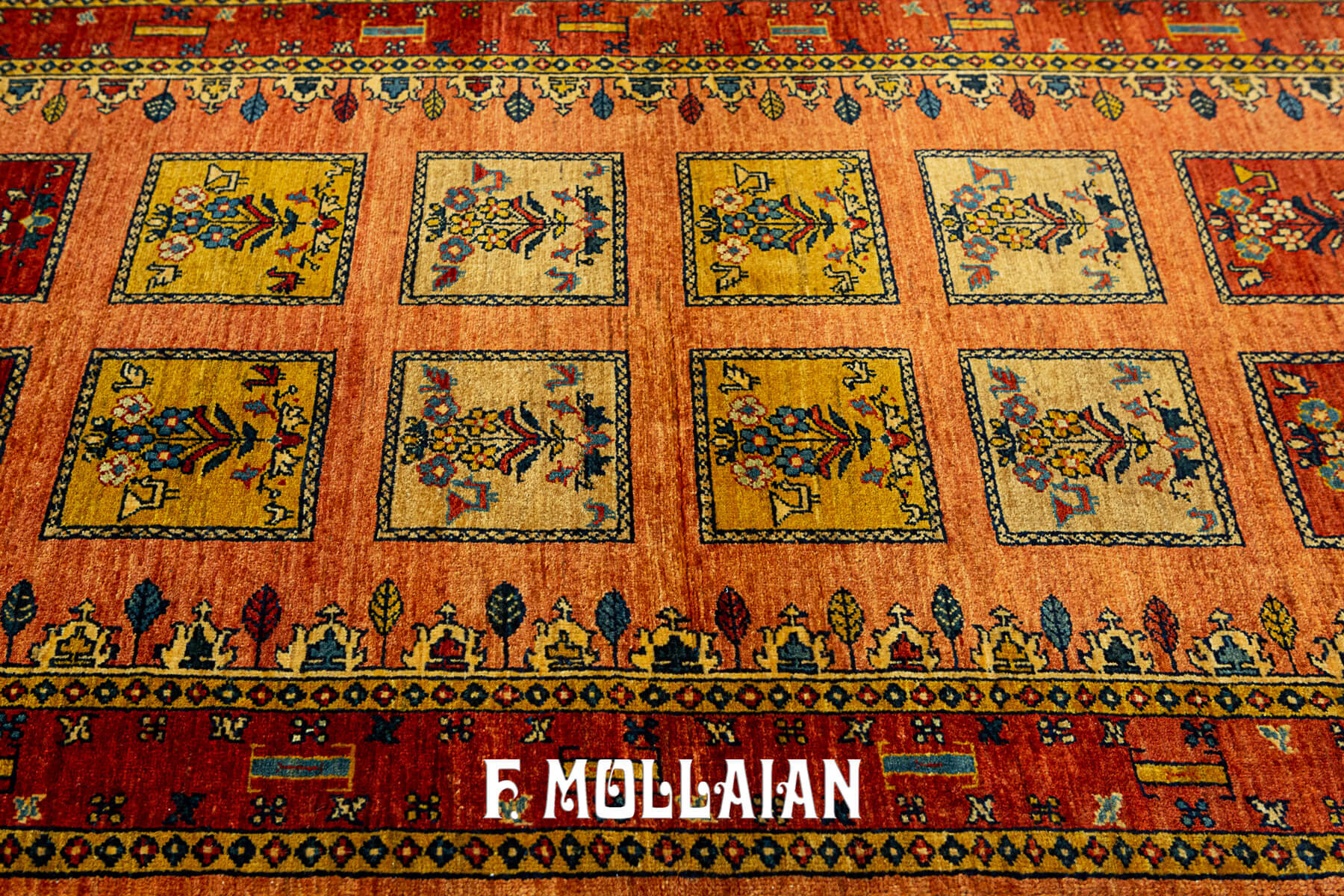 Vintage Persian Kashkuli Sherkat Hand-Knotted Runner (273×89 cm)