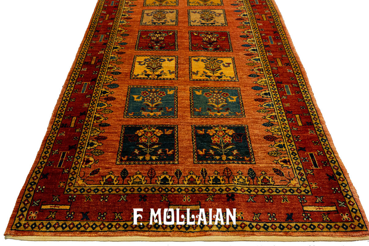 Vintage Persian Kashkuli Sherkat Hand-Knotted Runner (273×89 cm)