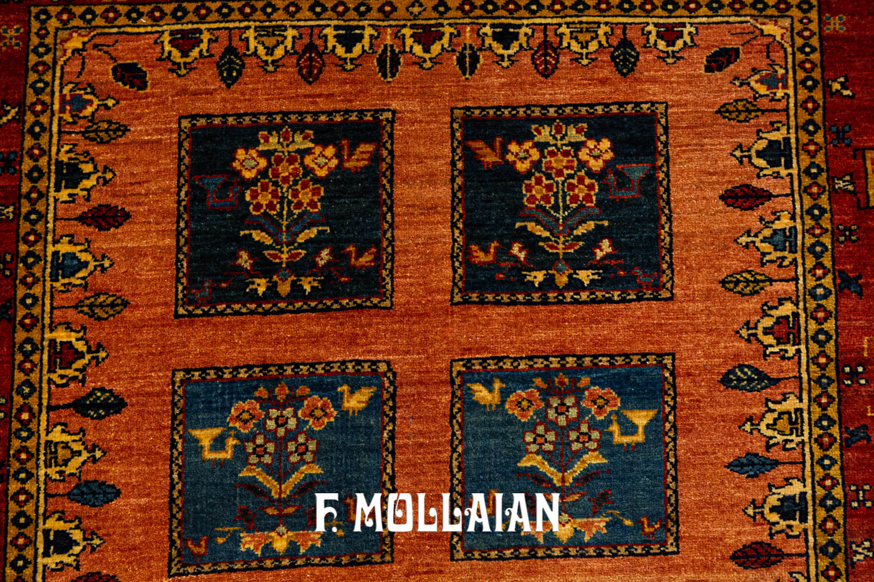 Vintage Persian Kashkuli Sherkat Hand-Knotted Runner (273×89 cm)