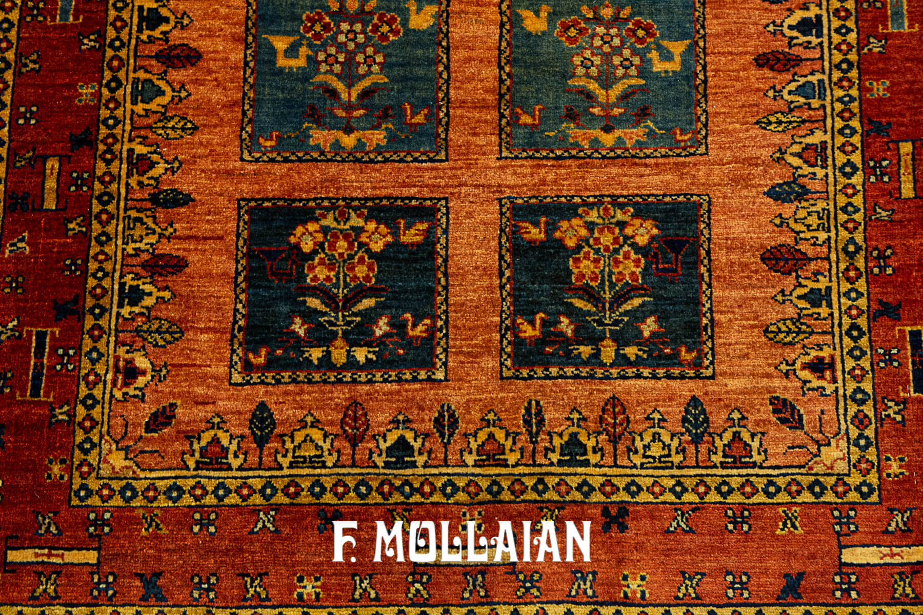 Vintage Persian Kashkuli Sherkat Hand-Knotted Runner (273×89 cm)