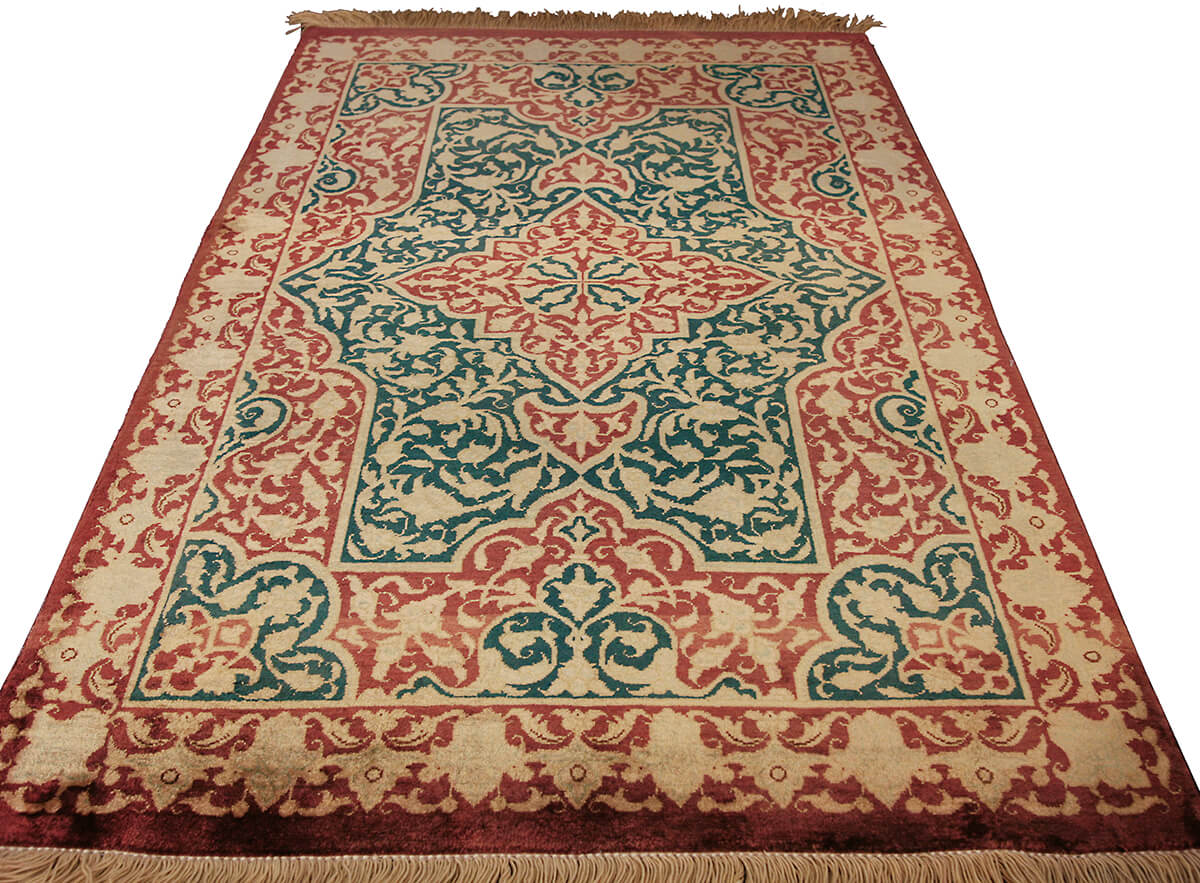 Persian Qum Silk Extra Fine Rug (88×54 cm)