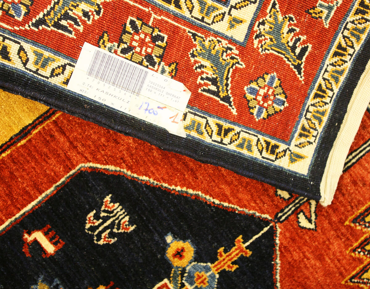 Persian Kashkuli Rug (150×111 cm)