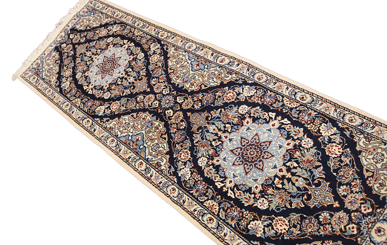 Persian Nain Extra Fine 6LA Part Silk Rug (148×50 cm)