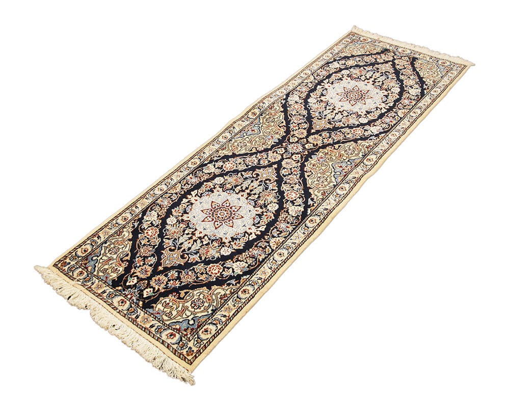 Persian Nain Extra Fine 6LA Part Silk Rug (148×50 cm)