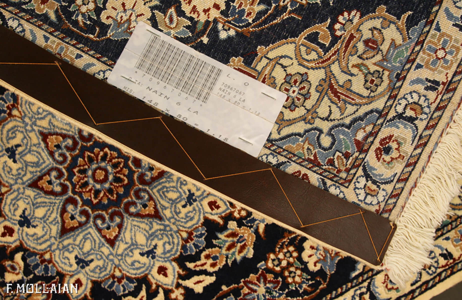 Persian Nain Extra Fine 6LA Part Silk Rug (148×50 cm)