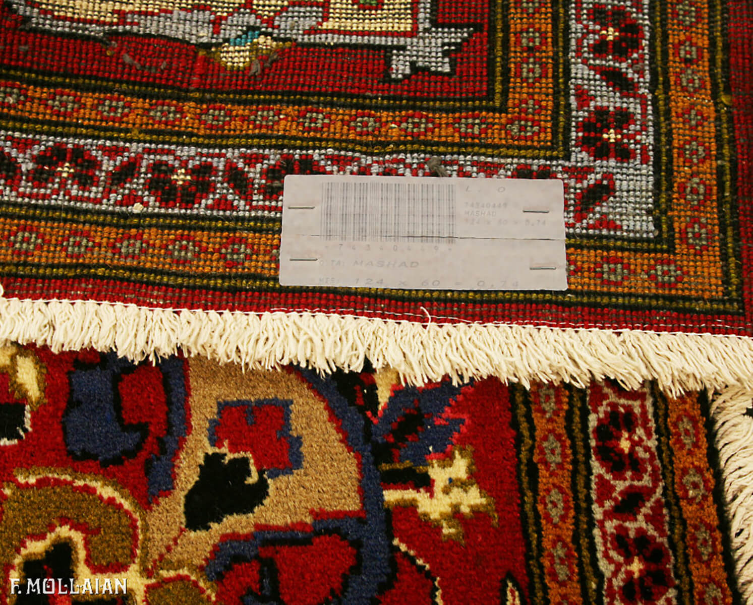 Persian Mashad Rug (124×60 cm)