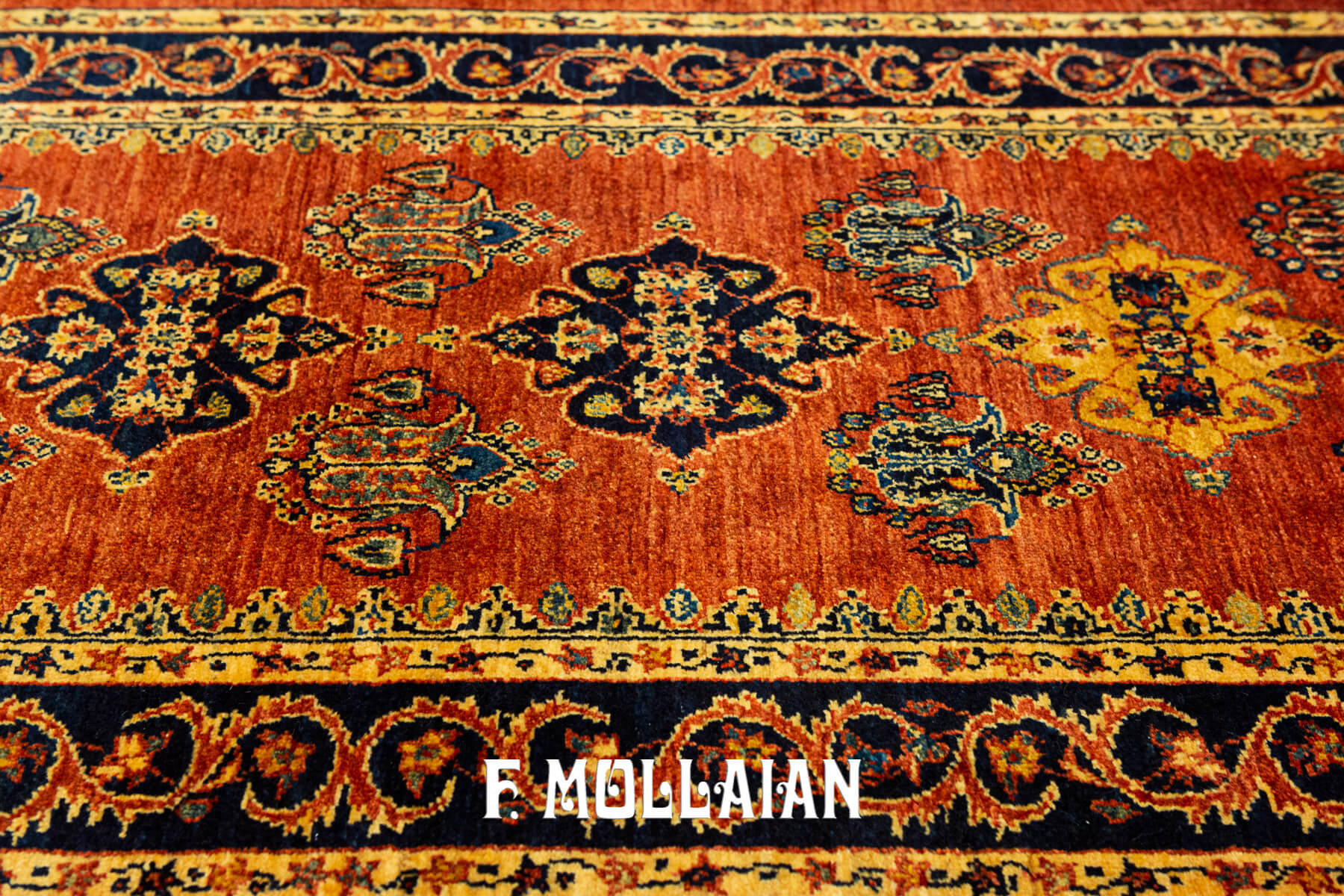 Long Hand-Knotted Runner Kashkuli Sherkat Rug (289×79 cm)