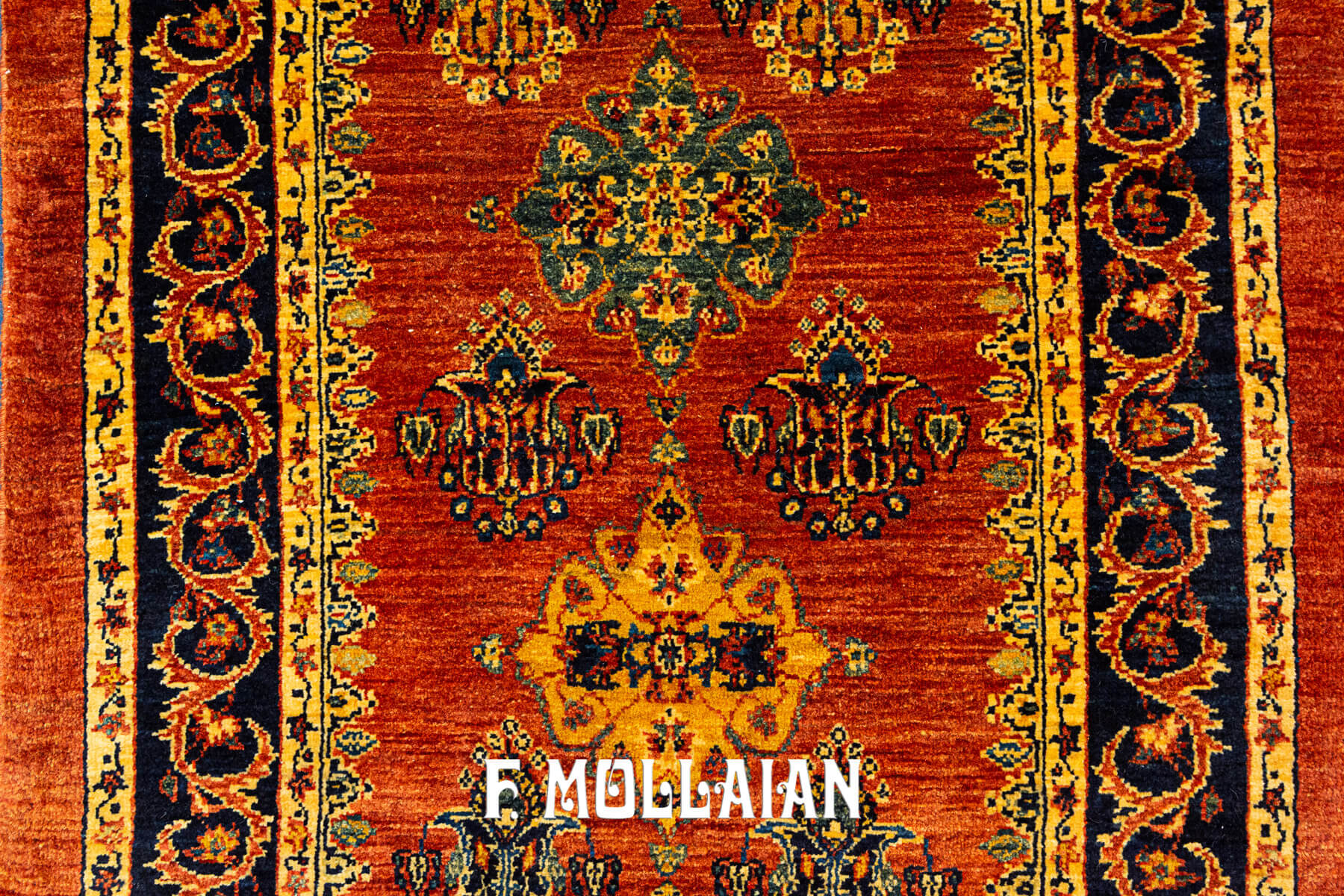 Long Hand-Knotted Runner Kashkuli Sherkat Rug (289×79 cm)