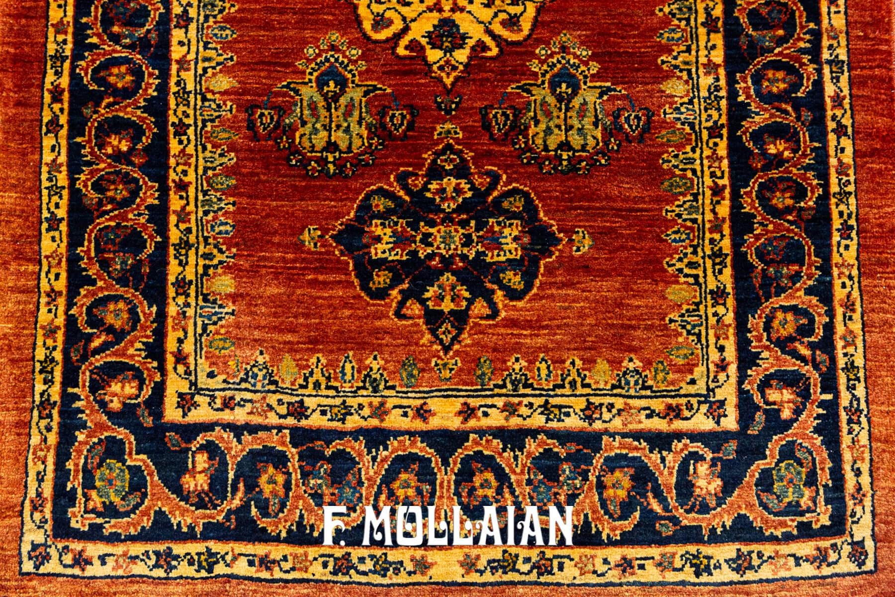 Long Hand-Knotted Runner Kashkuli Sherkat Rug (289×79 cm)