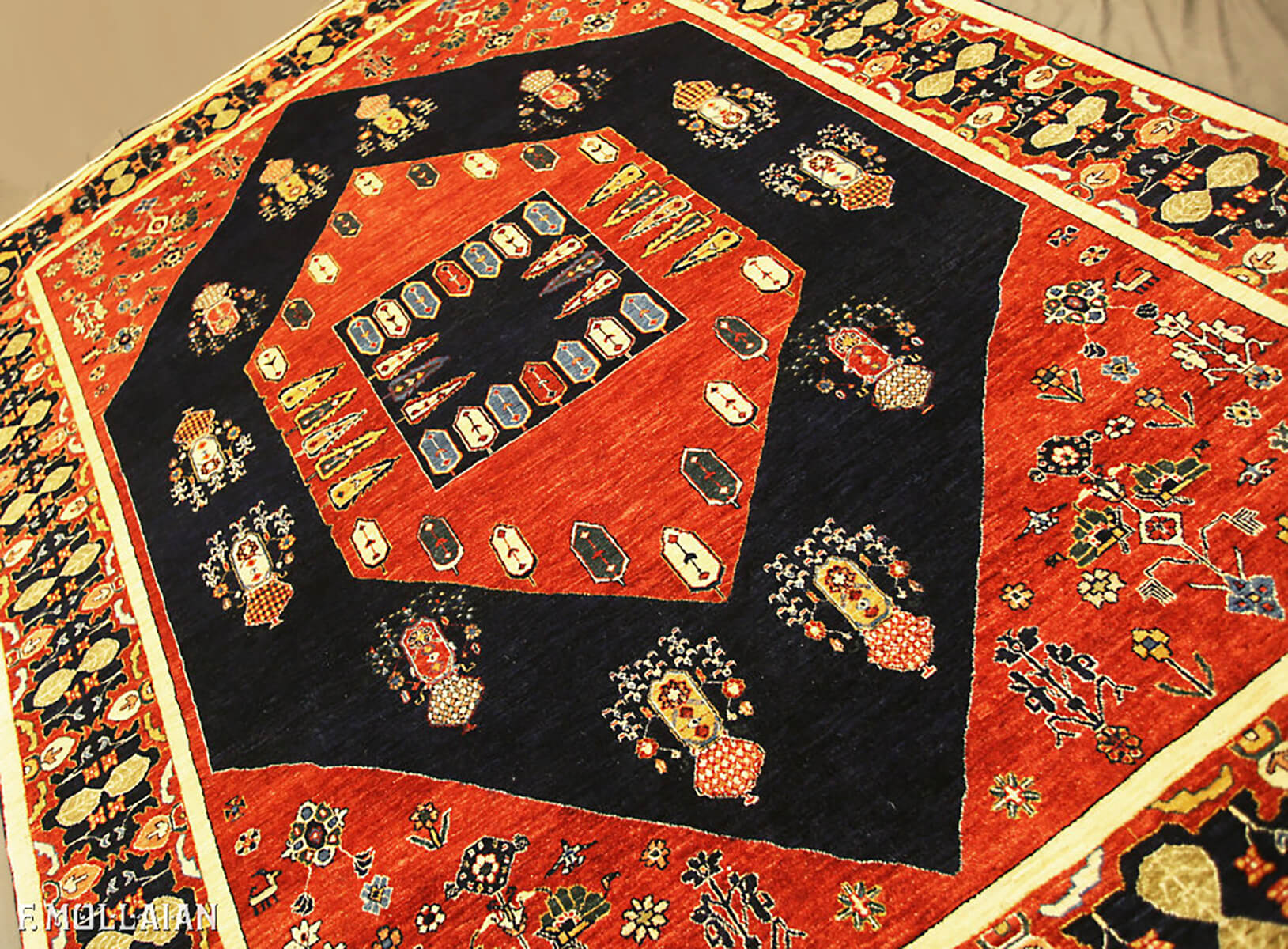 Persian Kashkuli Sherkat Carpet (287×203 cm)