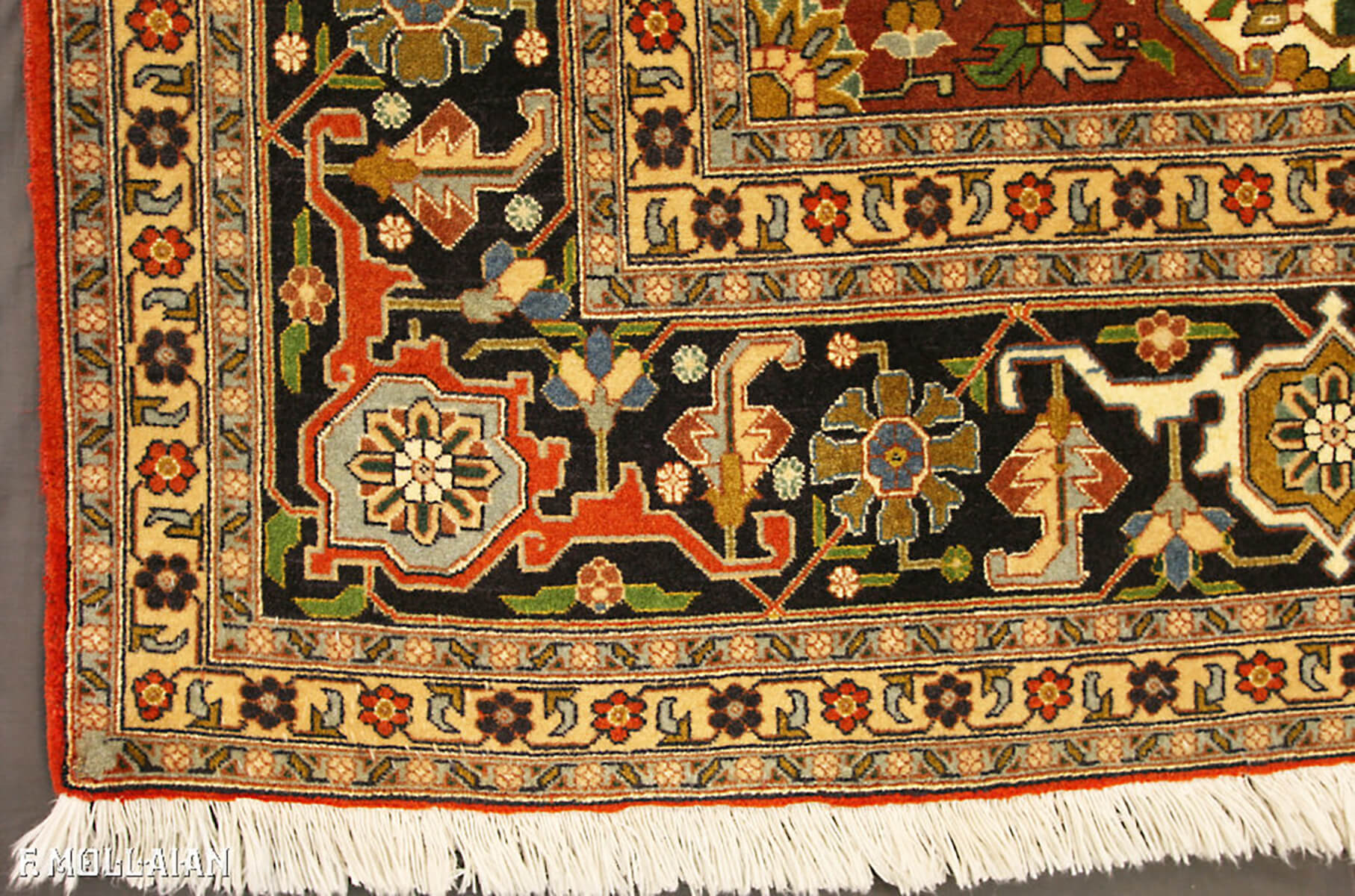 Persian Tabriz Part Silk Extra Fine Carpet (300×206 cm)