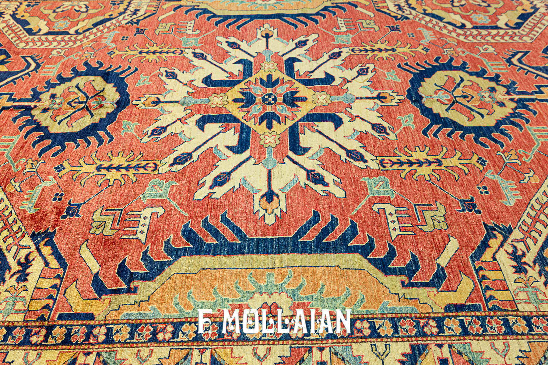 Tappeto Uzbek Royal annodato a mano (335×231 cm)