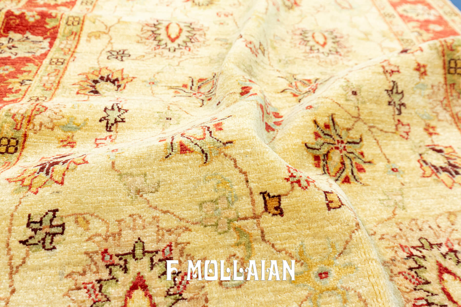 Tappeto Yadan All-over Floreale Annodato a Mano (186×117 cm)