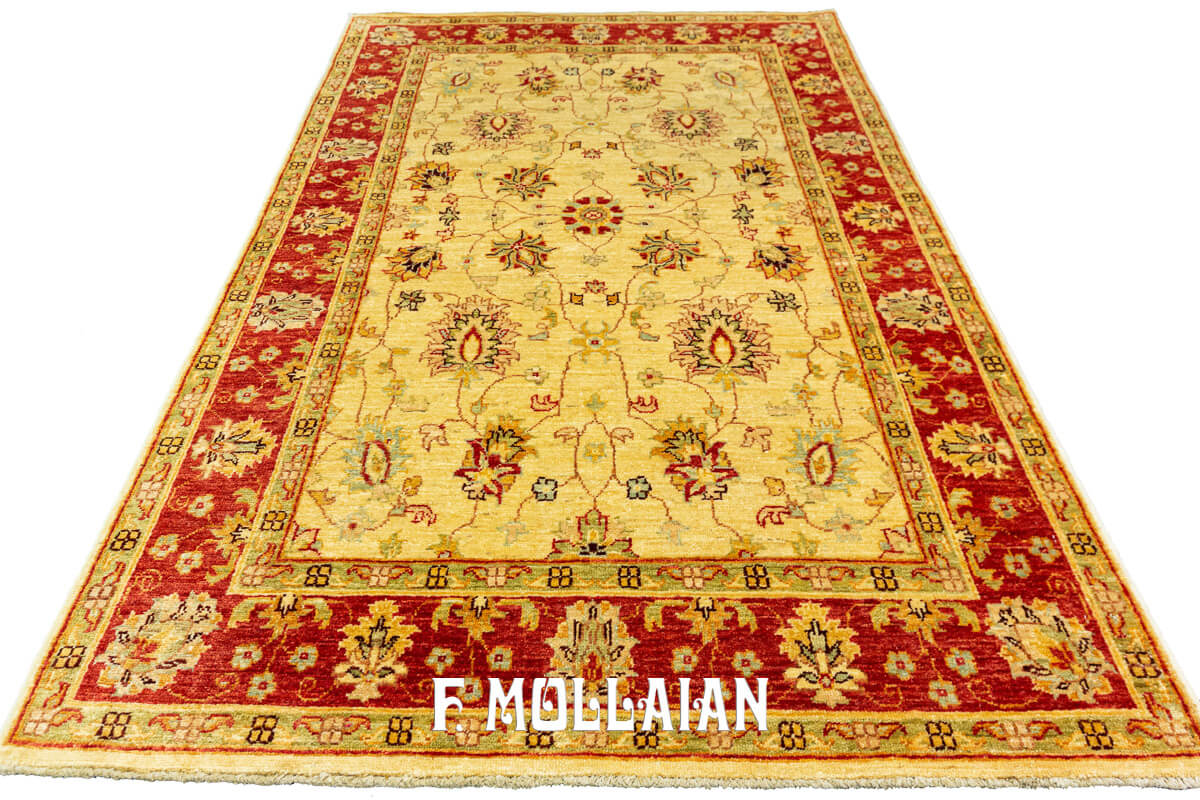 Tappeto Yadan All-over Floreale Annodato a Mano (186×117 cm)