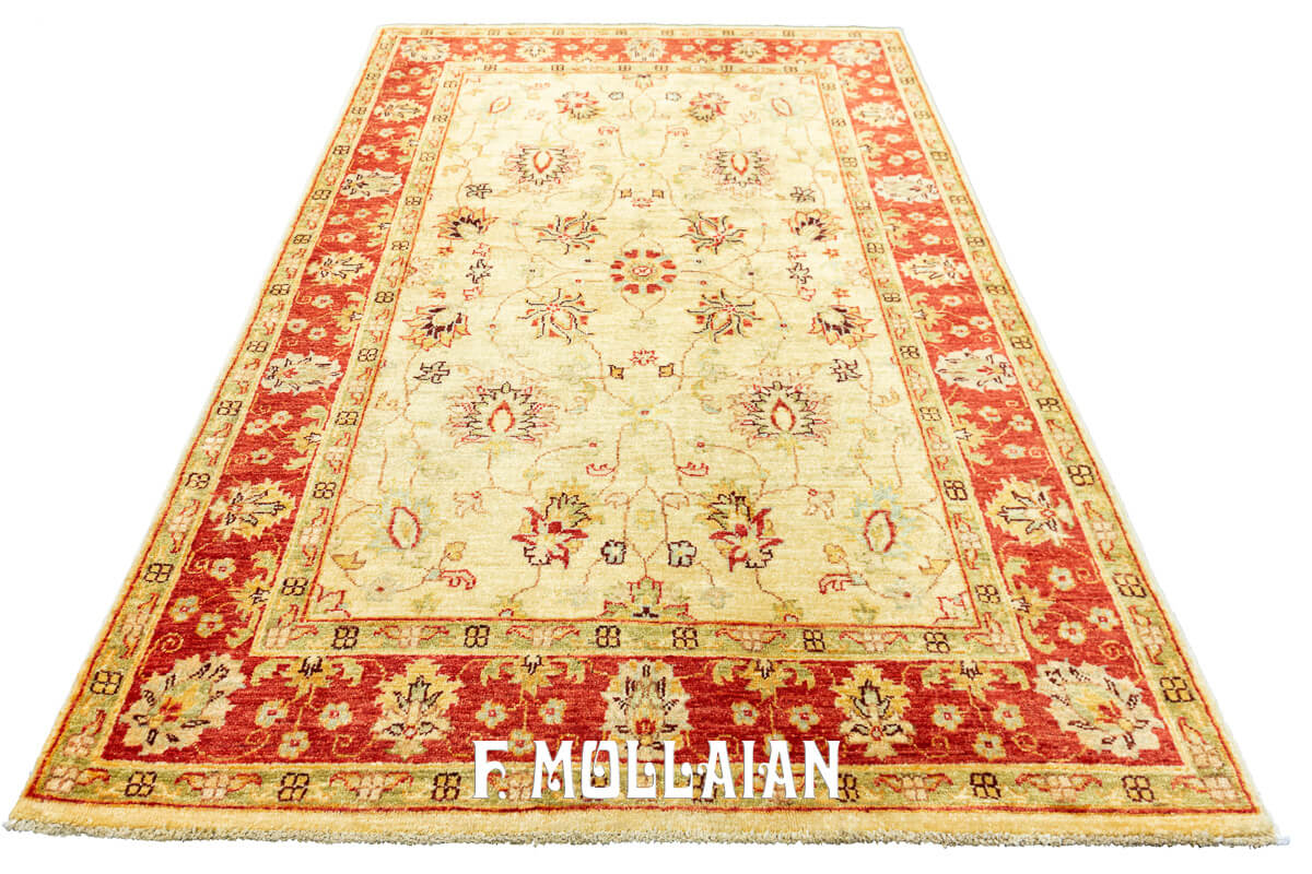 Tappeto Yadan All-over Floreale Annodato a Mano (186×117 cm)