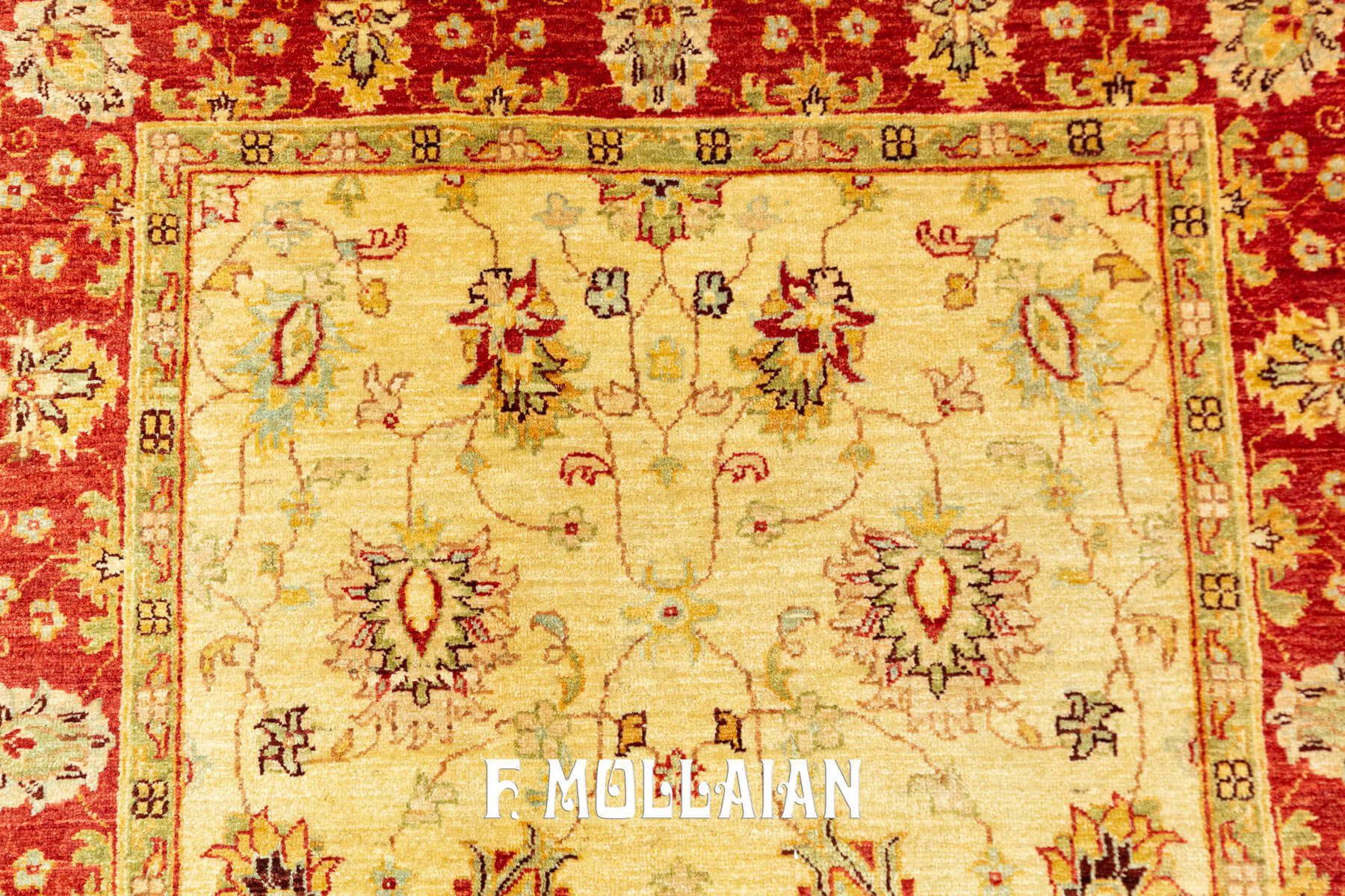 Tappeto Yadan All-over Floreale Annodato a Mano (186×117 cm)