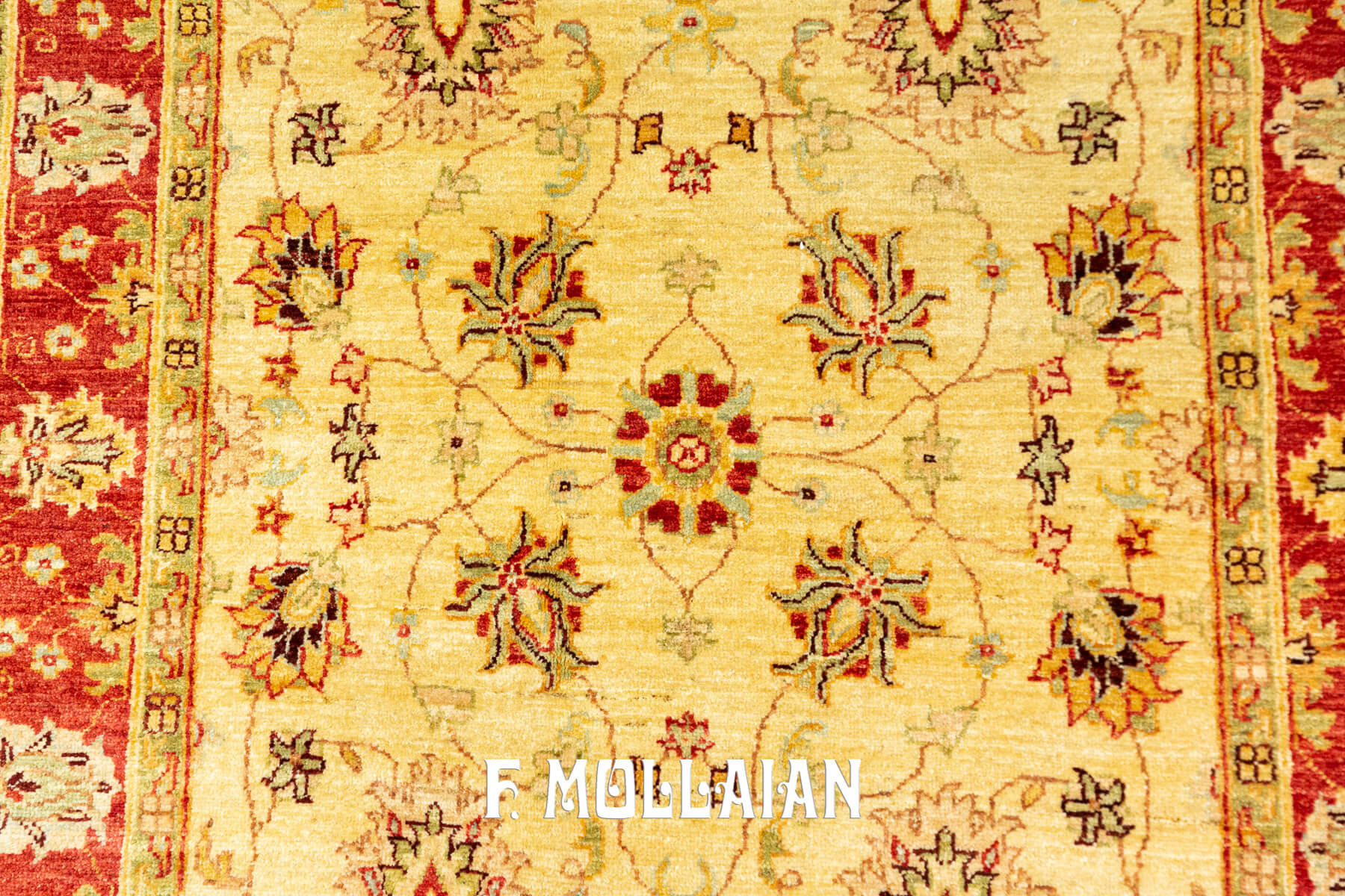 Tappeto Yadan All-over Floreale Annodato a Mano (186×117 cm)